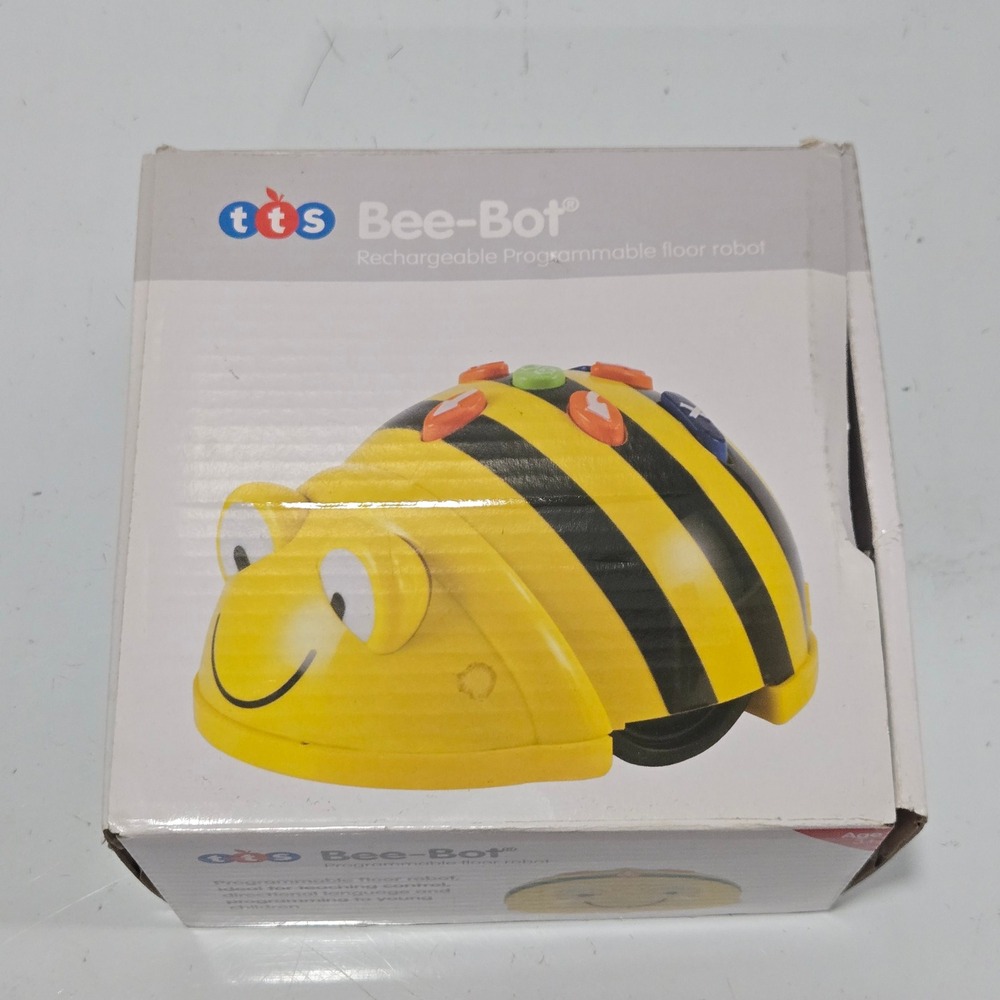 TTS Bee-Bot Rechargeable Programmable Floor Robot EL00363 Yellow Bee STEM Toy